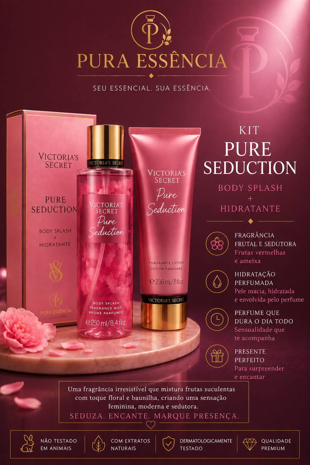 Kit Victoria Secret Pure Seduction Original