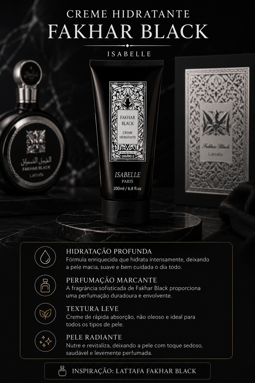 Hidratante Fakhar Black Isabelle