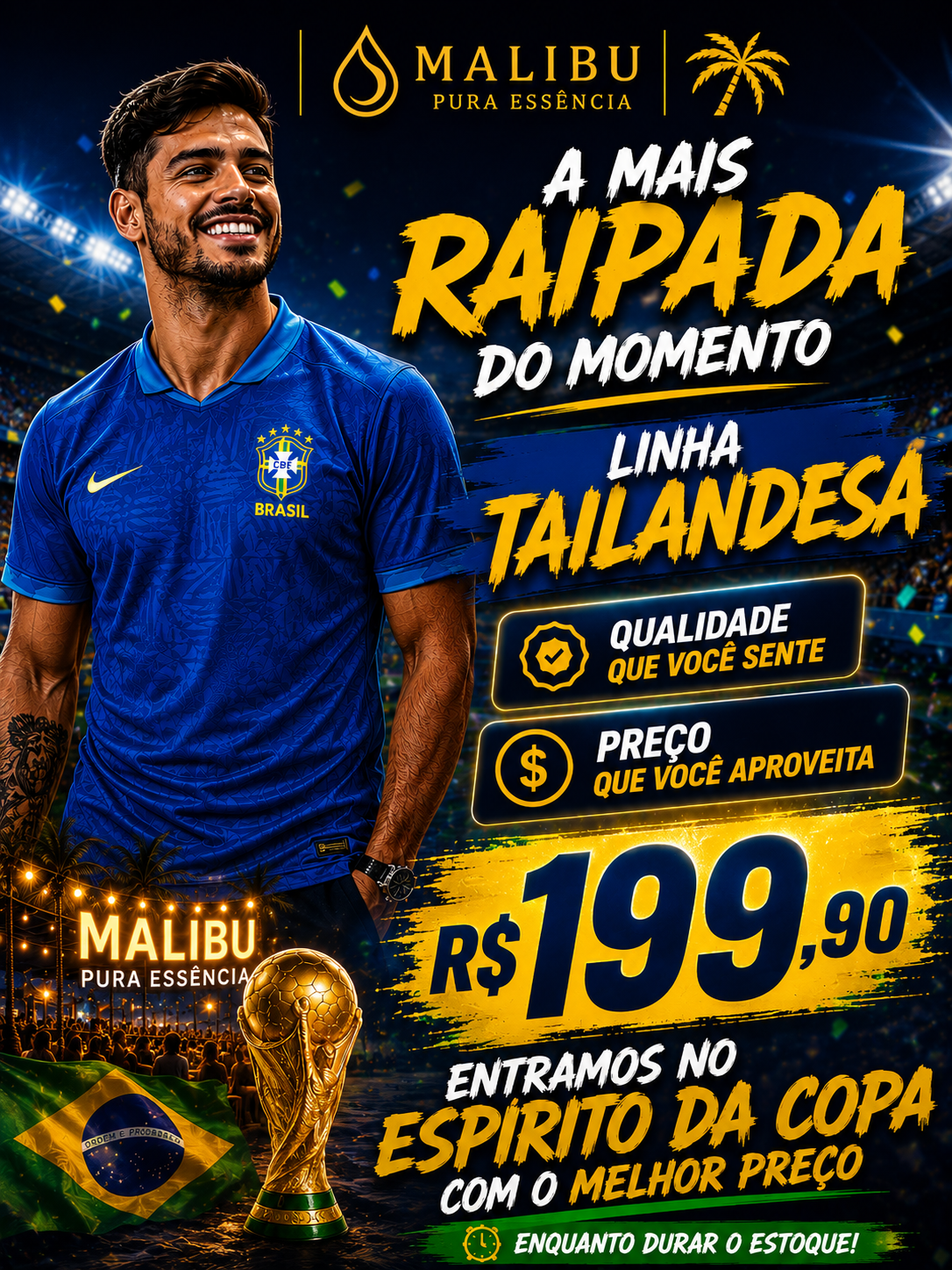 Camiseta Brasil Tailandesa