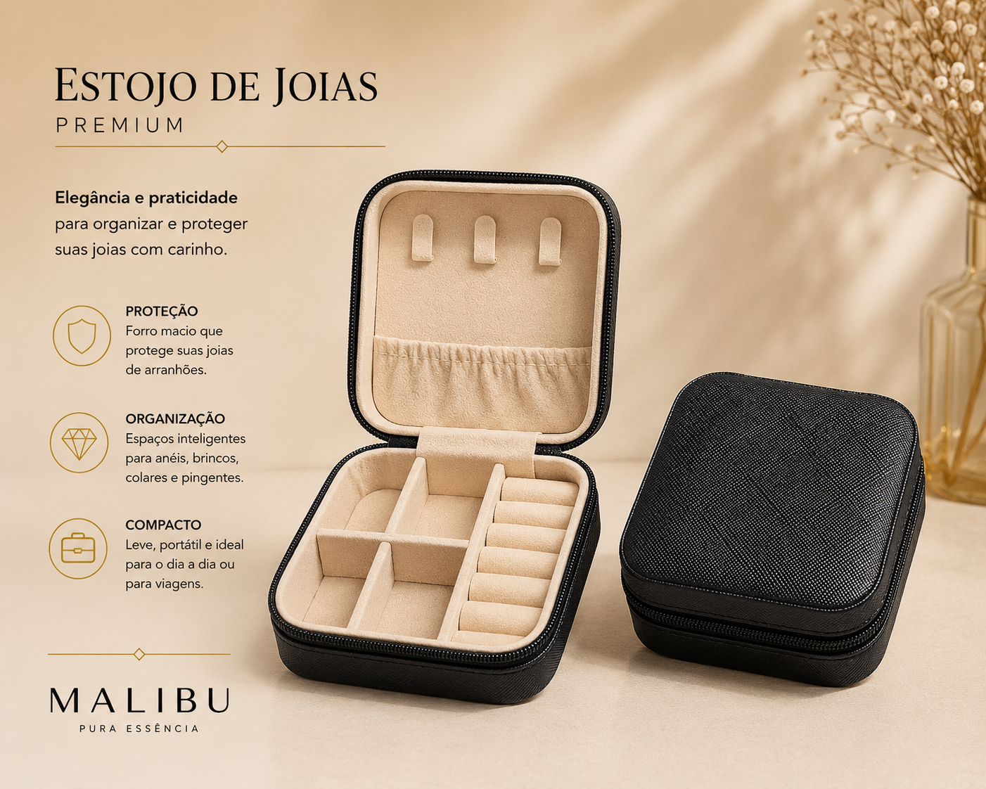 ESTOJO DE JOIAS PREMIUM