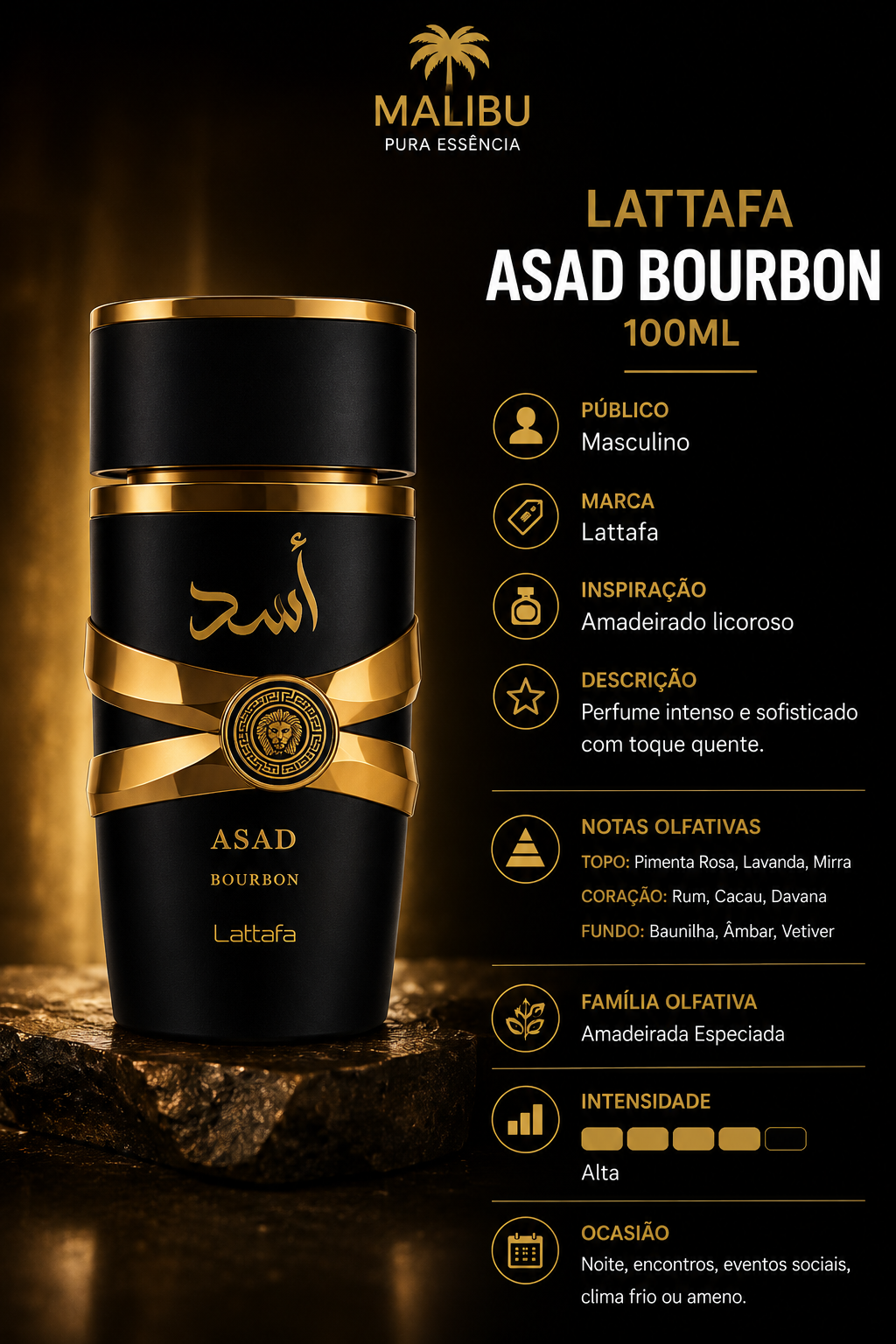 Lattafa Asad Bourbon 100ML