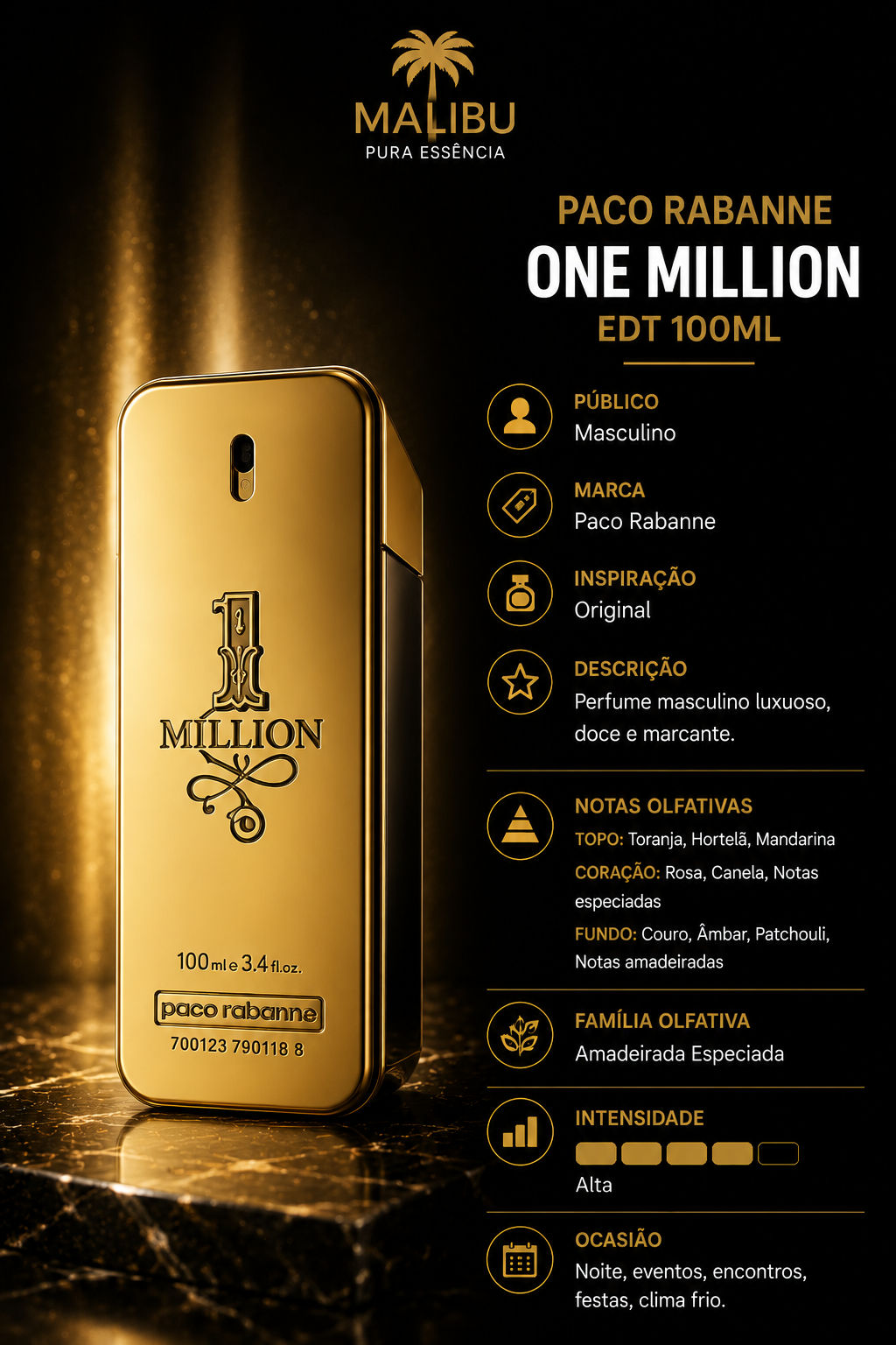 Paco Rabanne One Million EDT 100ML