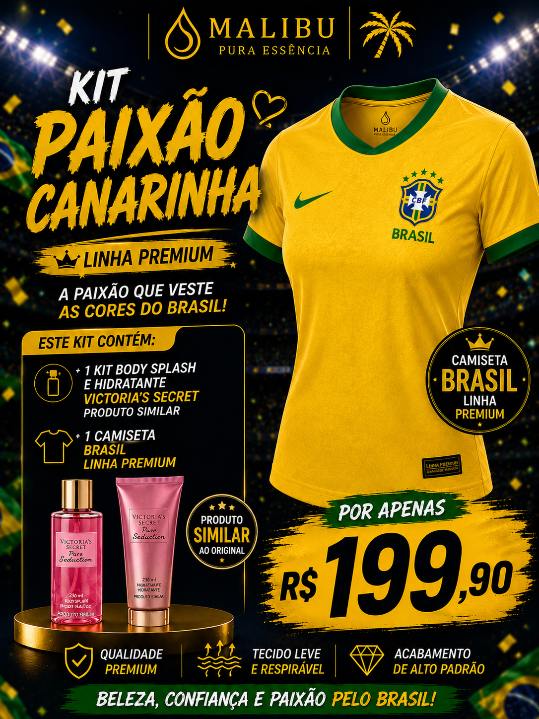 KIT PAIXÃO CANARINHA