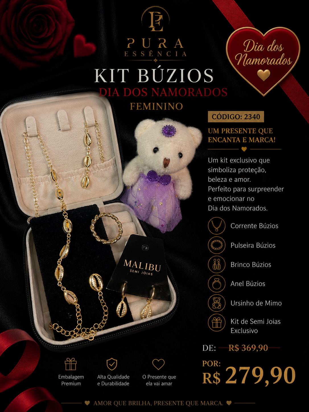 Kit Búzios Feminino