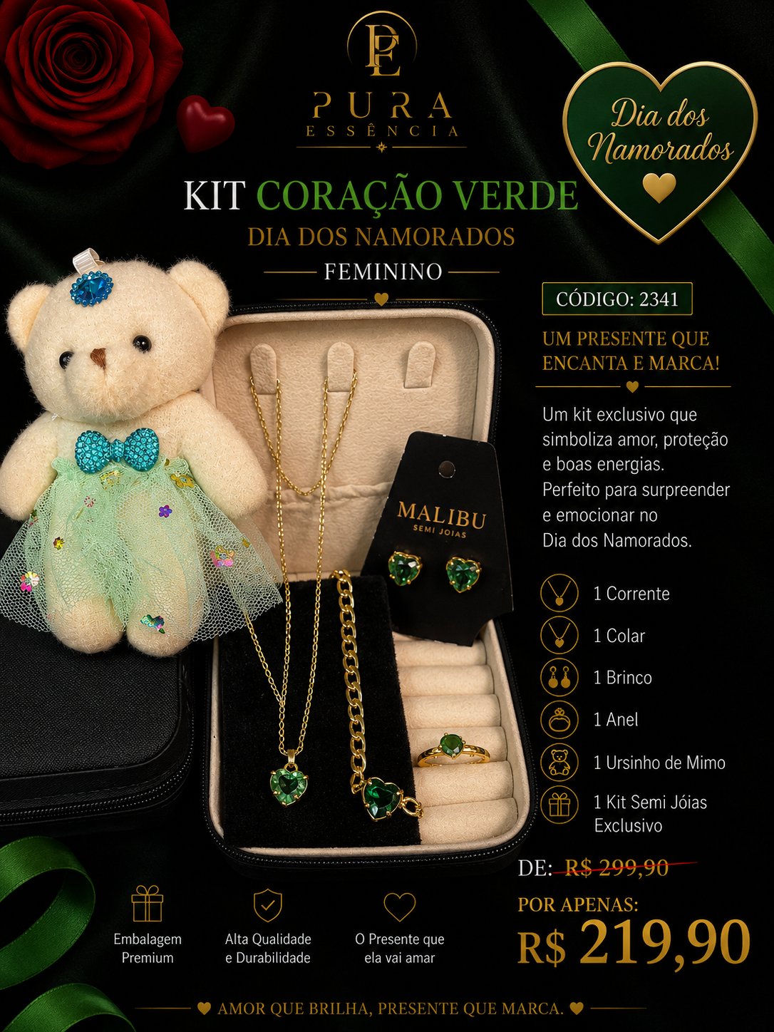 Kit Coração Verde