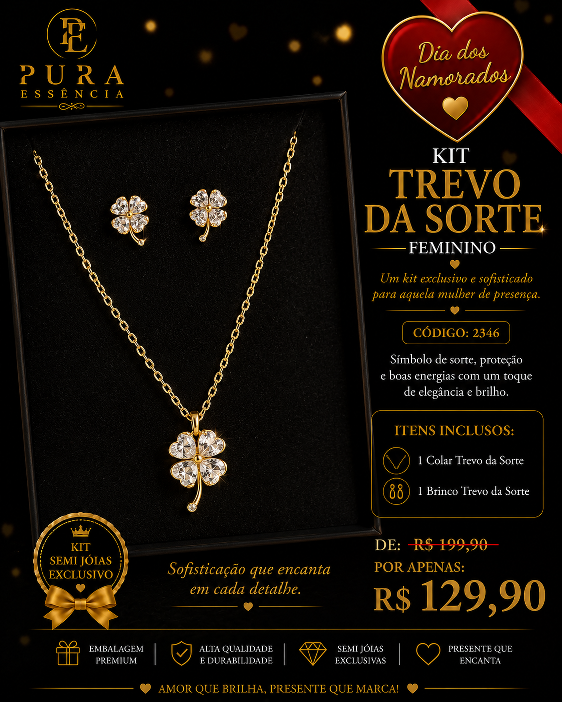 Kit Trevo da Sorte