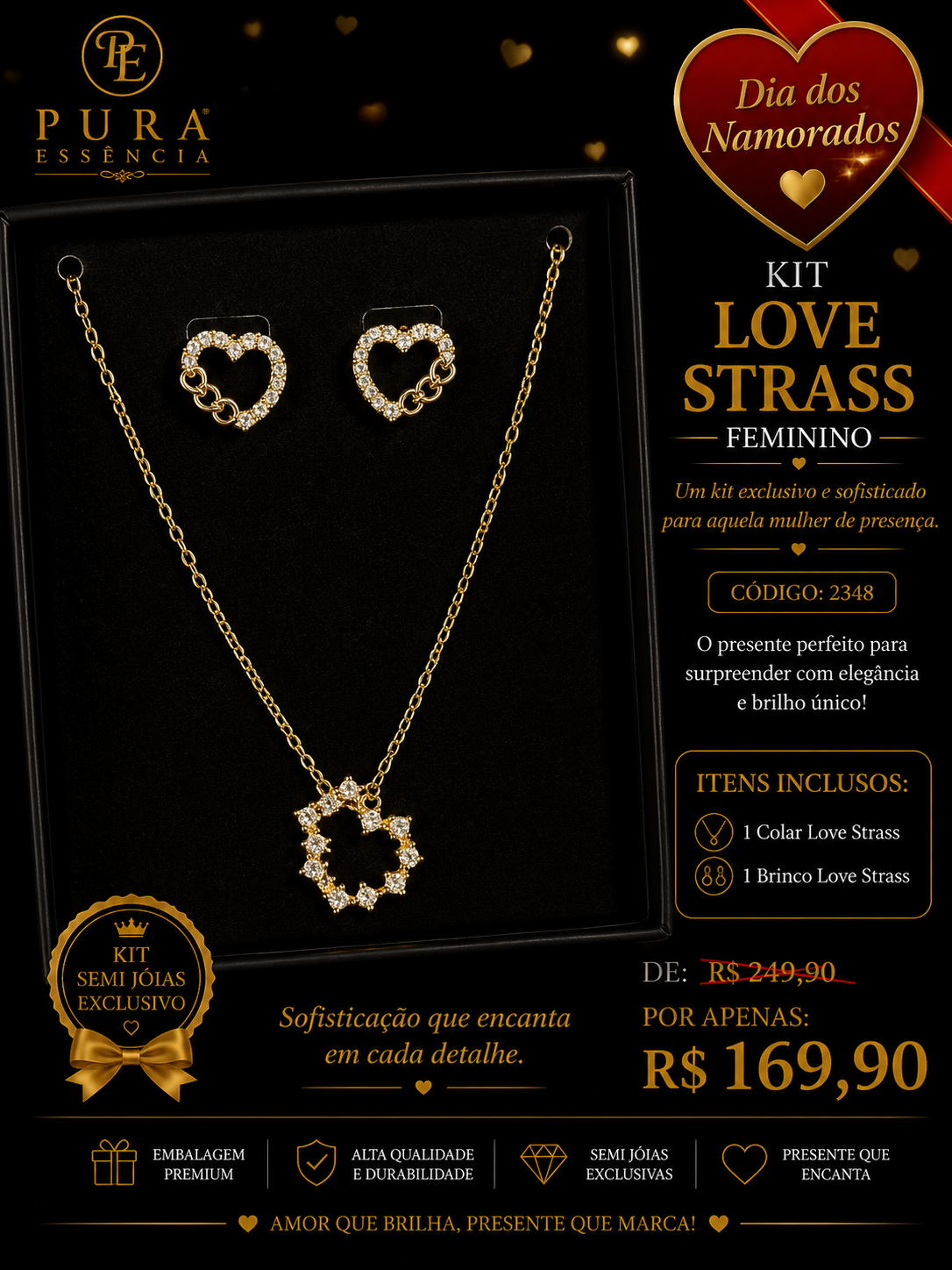 Kit Love Strass