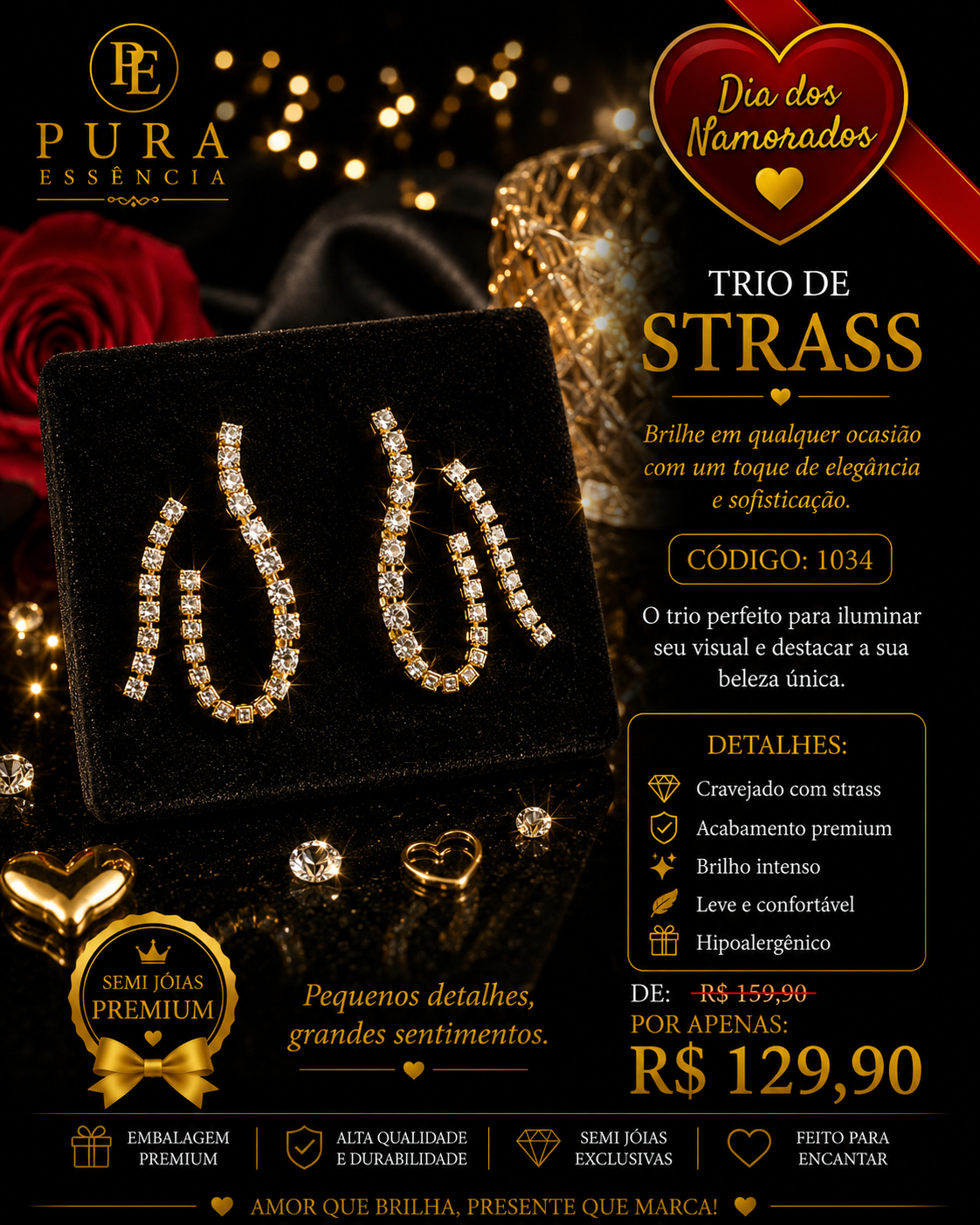 trio de strass
