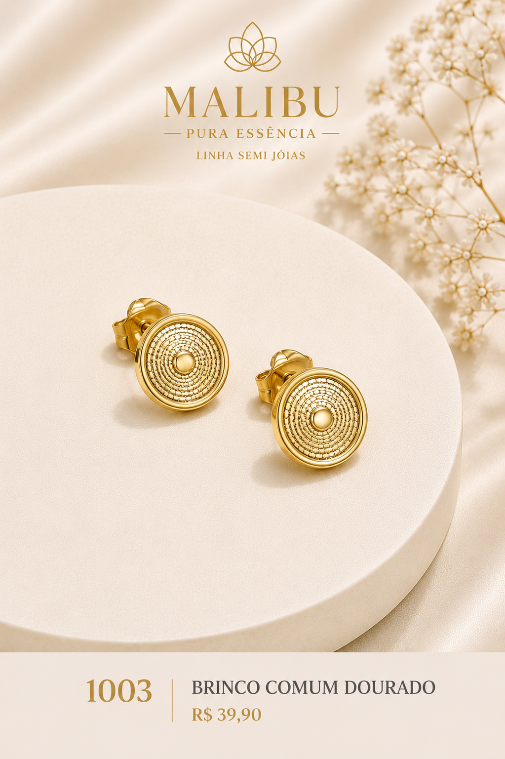 brinco comum dourado