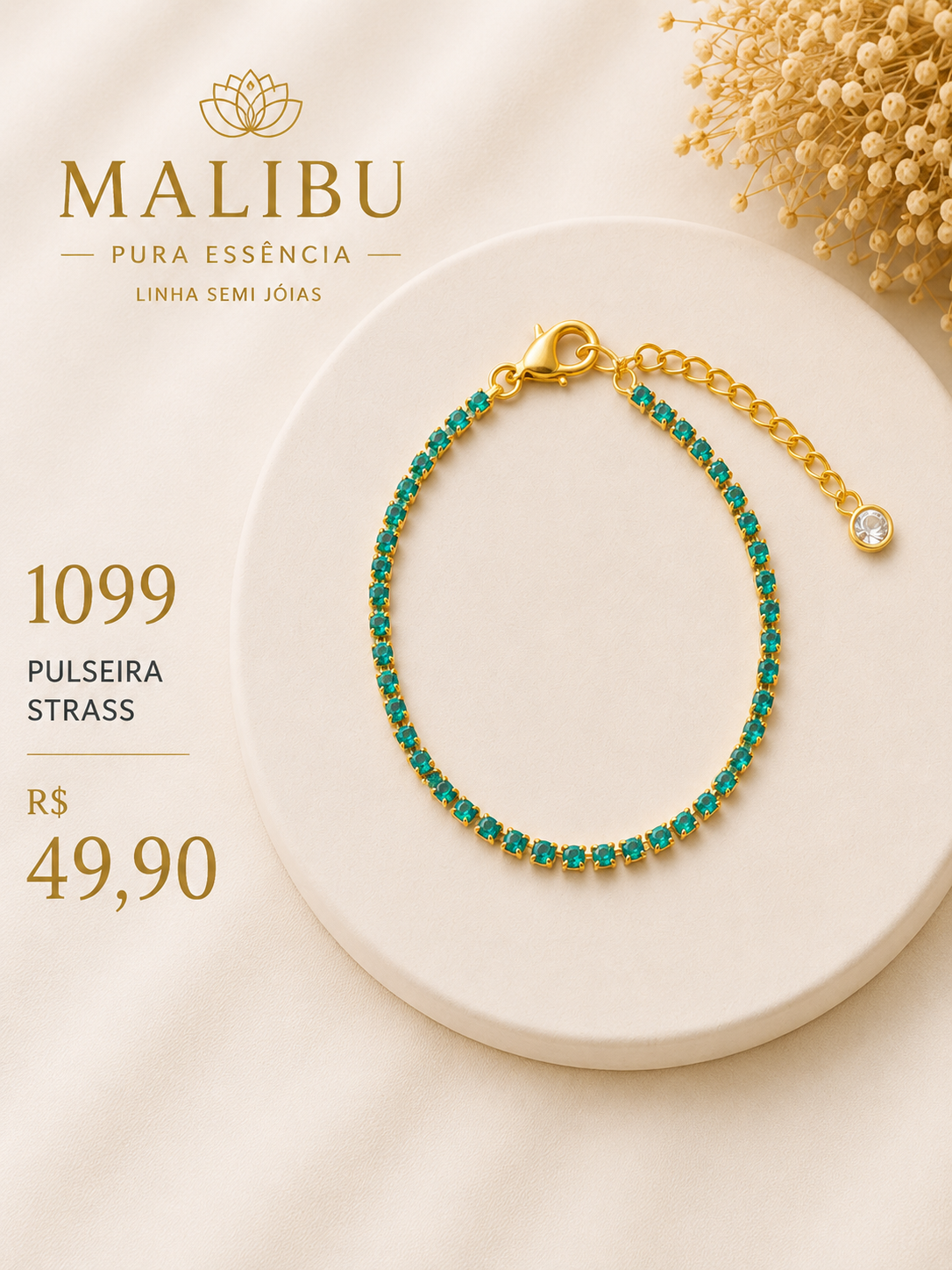 Pulseira Strass