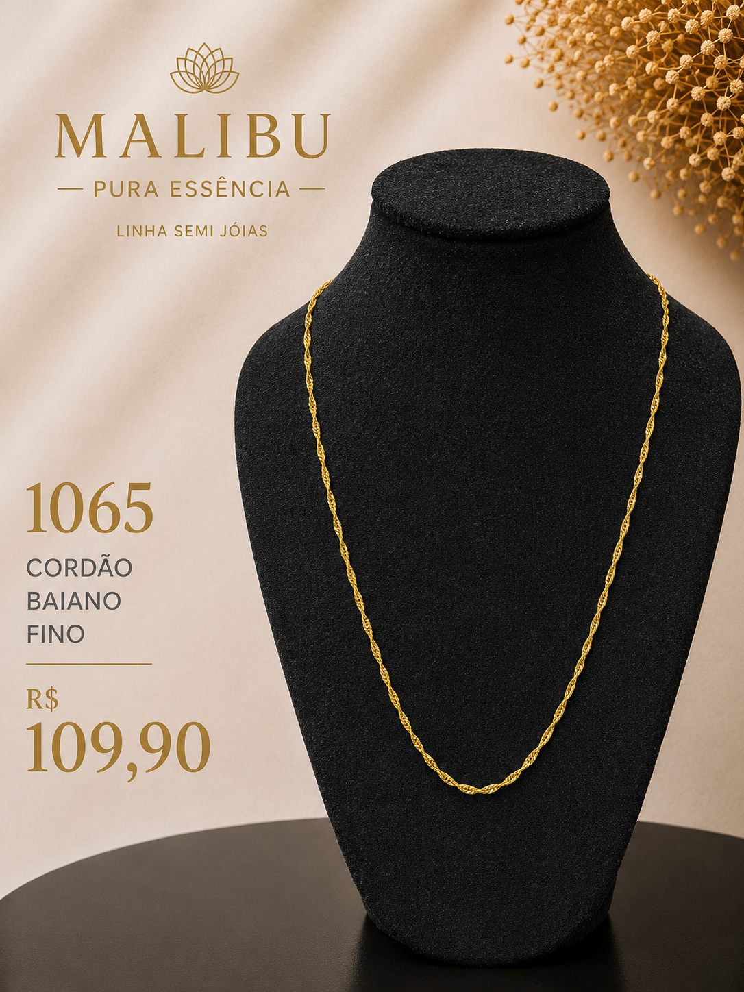 cordão baiano fino