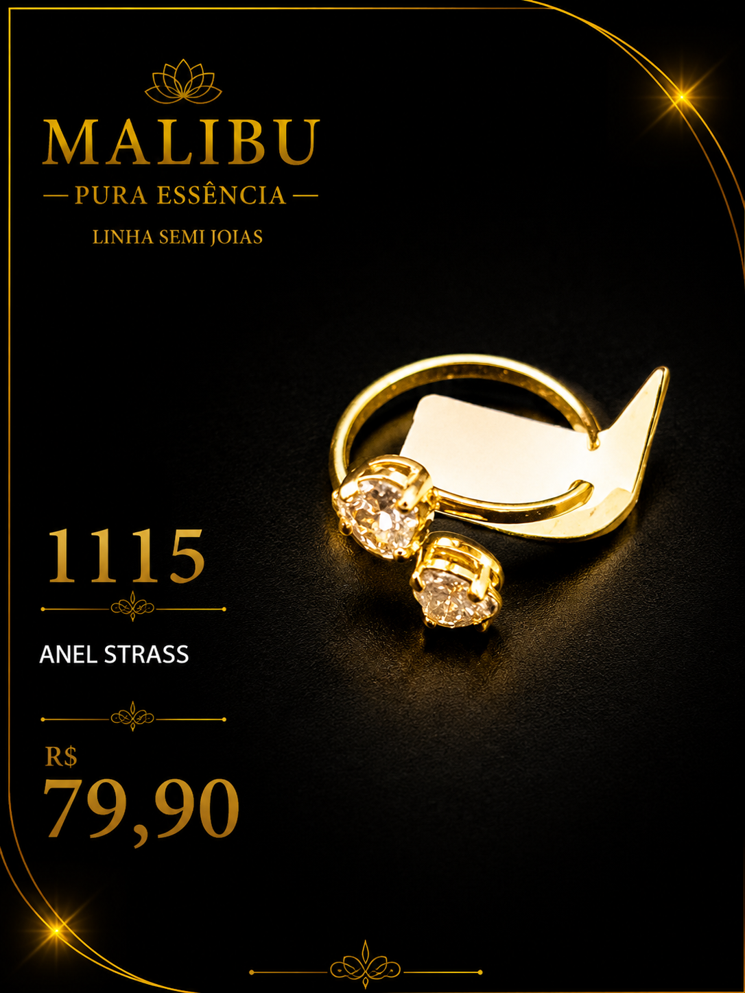 anel strass