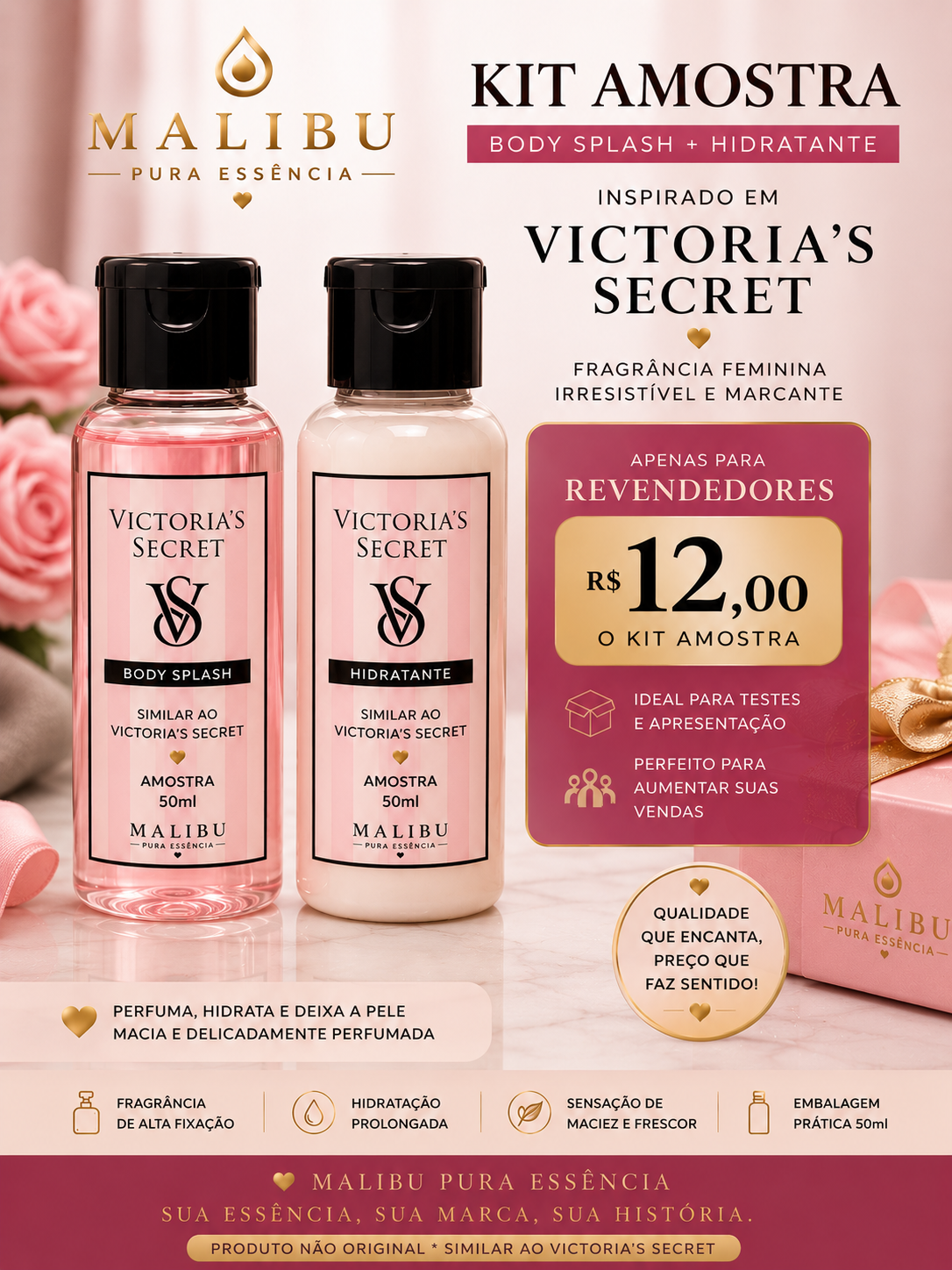 Kit amostra Victoria Secret Similar