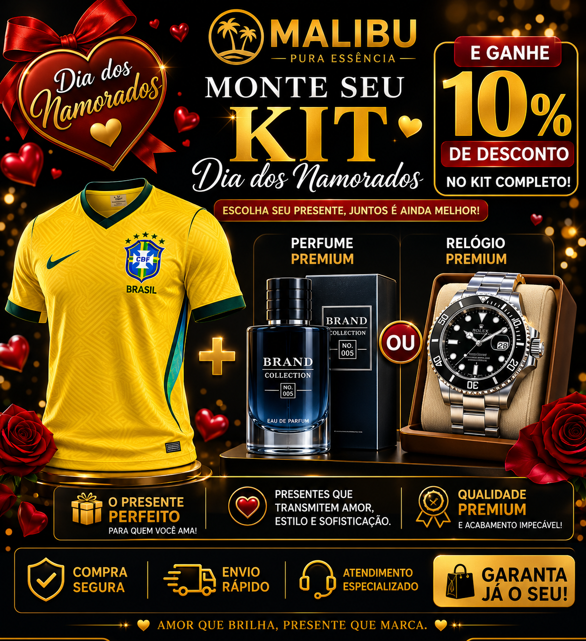 KIT SELEÇÃO MASCULINA